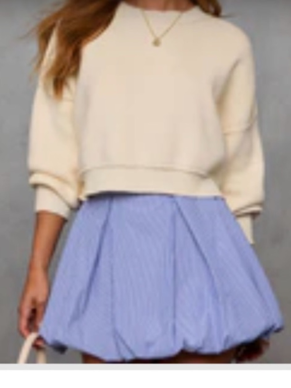 Vici Blue Bubble Mini Skirt